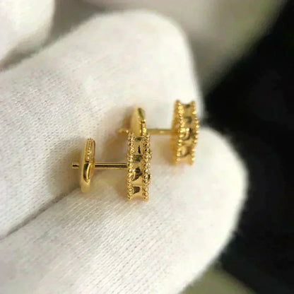 [LUXORA]CLOVER MINI 9.5MM MALACHITE  EARRINGS