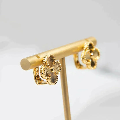 [LUXORA]CLOVER MEDIUM 1 MOTIFS LASER EARRINGS