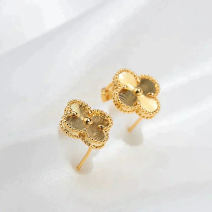 [LUXORA]CLOVER MEDIUM 1 MOTIFS LASER EARRINGS