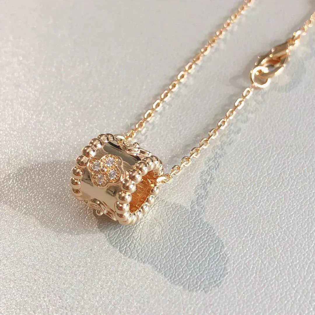 [LUXORA]PERLEE PEDANT NECKLACE GOLD / ROSE GOLD