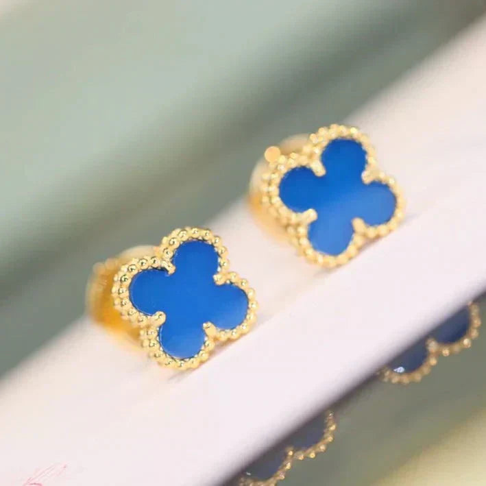 [LUXORA]CLOVER MINI 9.5MM TURQUOISE EARRINGS