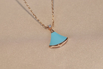 [LUXORA]DREAM NECKLACE TURQUOISE PINK GOLD