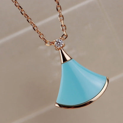 [LUXORA]DREAM NECKLACE TURQUOISE PINK GOLD