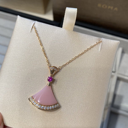 [LUXORA]DREAM NECKLACE PINK OPAL