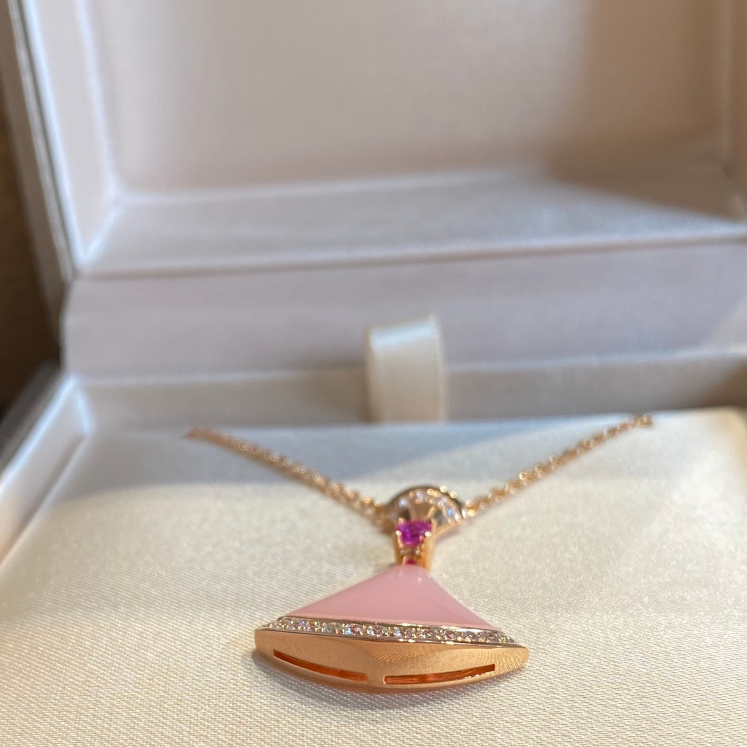 [LUXORA]DREAM NECKLACE PINK OPAL