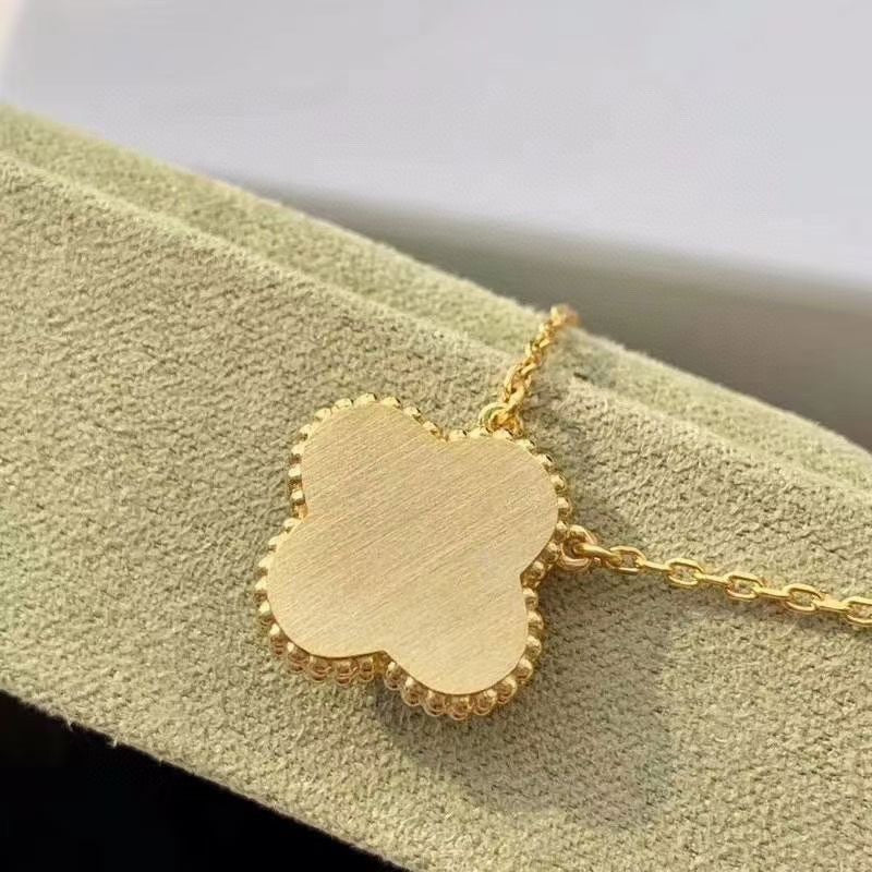 [LUXORA]CLOVER 15MM DIAMOND TURQUOISE NECKLACE