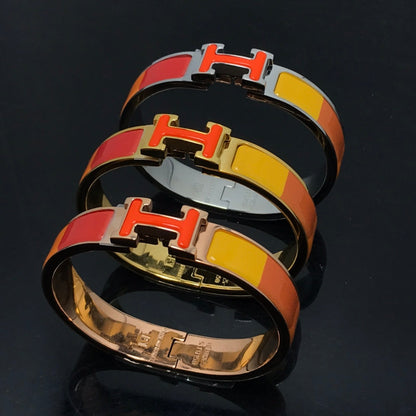 [LUXORA]H BRACELET ORANGE RAINBOW CERAMIC
