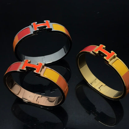[LUXORA]H BRACELET ORANGE RAINBOW CERAMIC