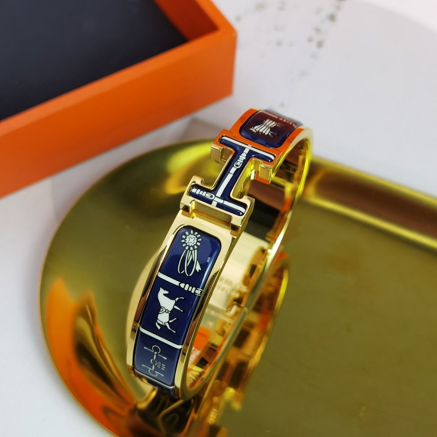 [LUXORA]H COUVERTURES DARK BLUE BRACELET