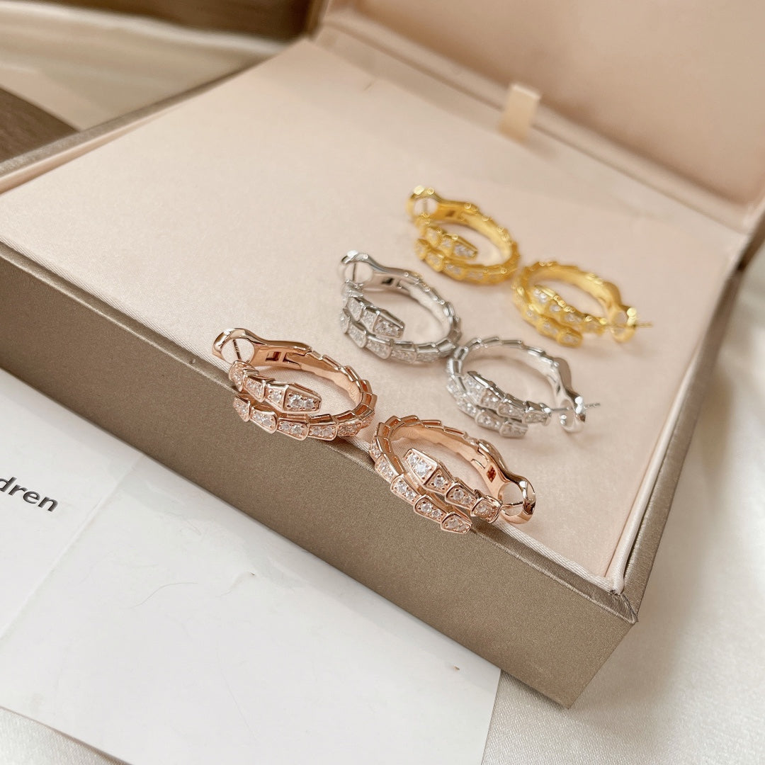 [LUXORA]SERPENTI EARRINGS DIAMOND