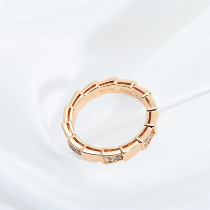 [LUXORA]SERPENTI RING PINK GOLD  3MM