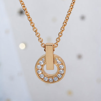 [LUXORA]GARI NECKLACE PINK GOLD DIAMOND
