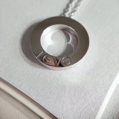 [LUXORA]LOVE NECKLACE ADJUSTABLE SILVER