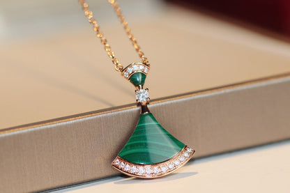 [LUXORA]DREAM NECKLACE MALACHITE DIAMOND