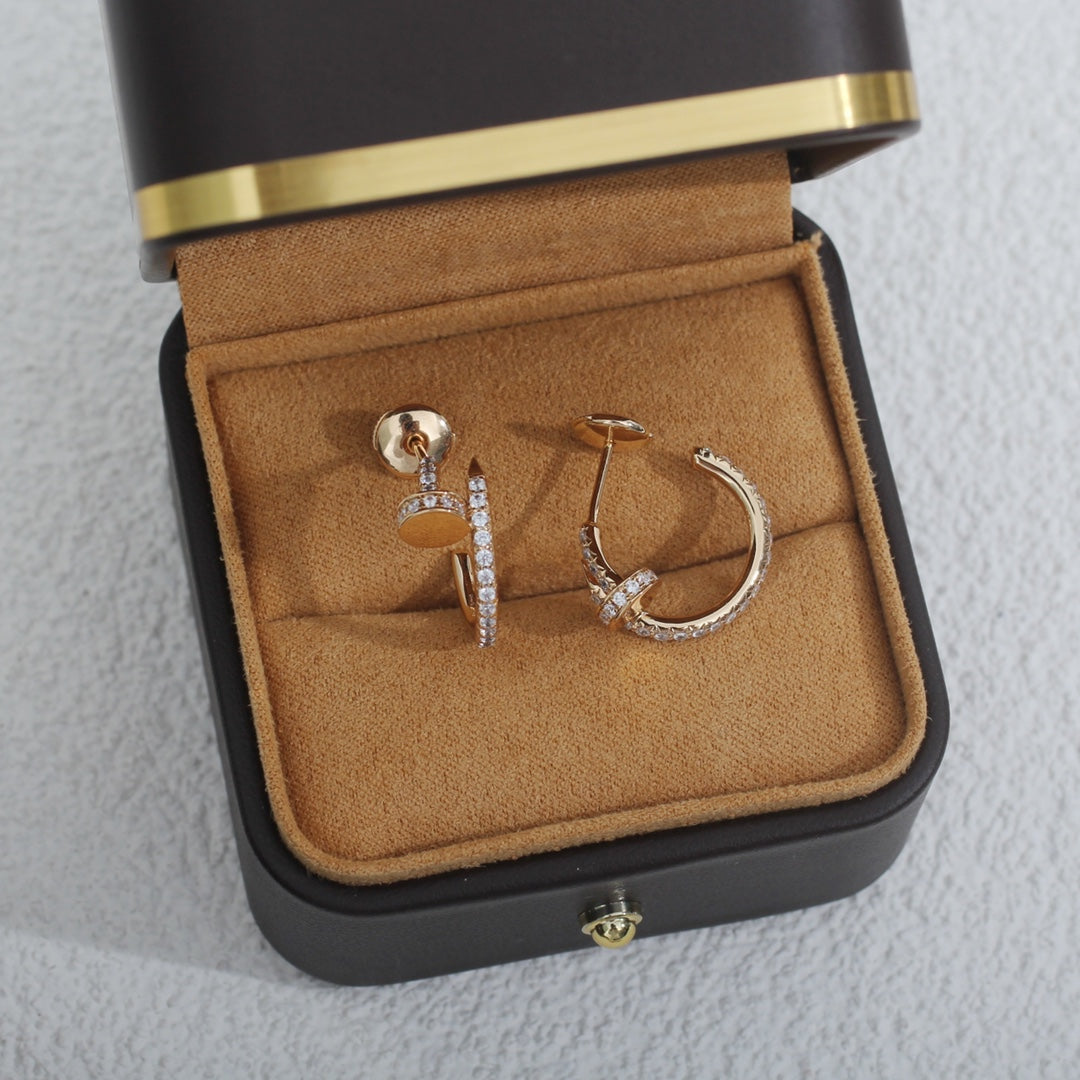 [LUXORA]JUSTE EARRINGS 12.75MM PINK GOLD DIAMOND