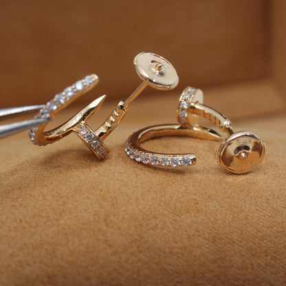 [LUXORA]JUSTE EARRINGS 12.75MM PINK GOLD DIAMOND