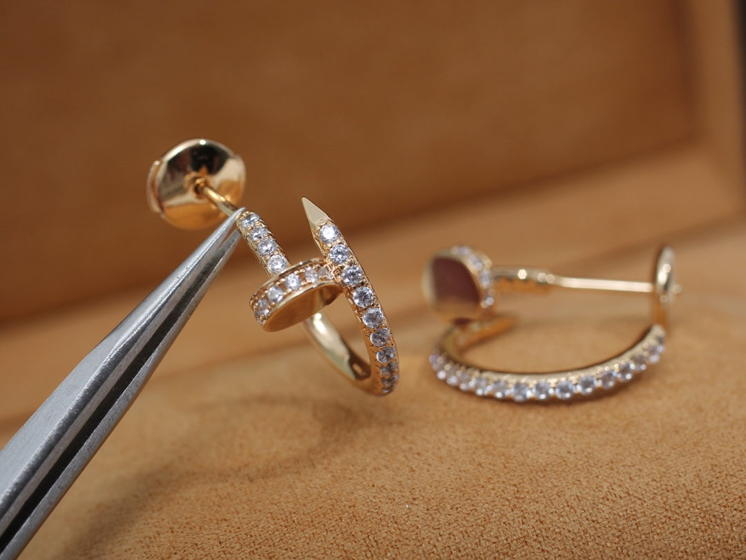 [LUXORA]JUSTE EARRINGS 12.75MM PINK GOLD DIAMOND