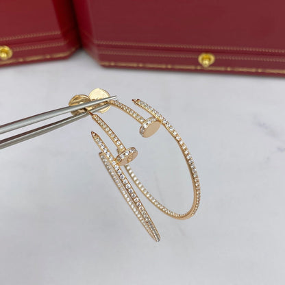 [LUXORA]JUSTE EARRINGS FULL DIAMONDS 1.8MM