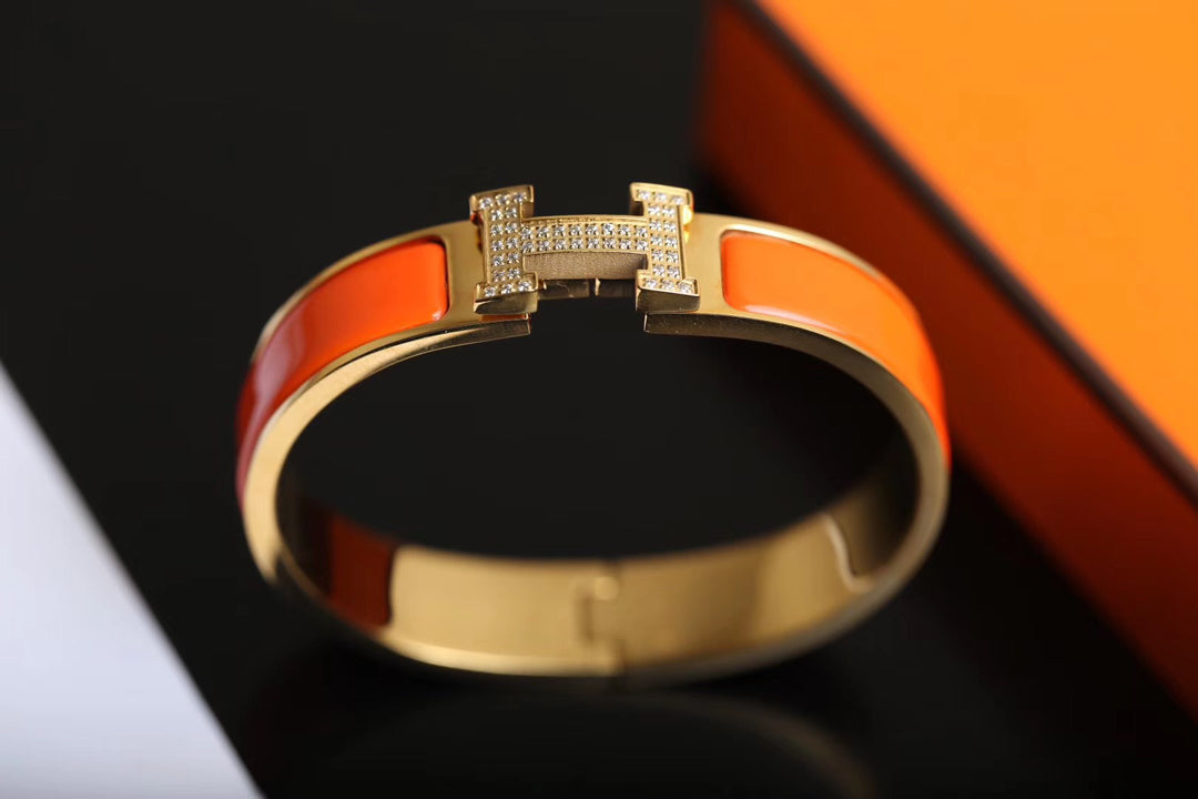 [LUXORA]H BRACELET GOLD DIAMOND