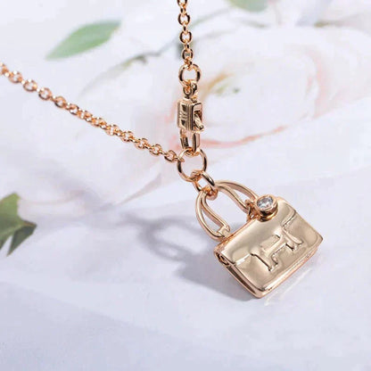 [LUXORA]AMULETTE PEDANT ROSE GOLD NECKLACE