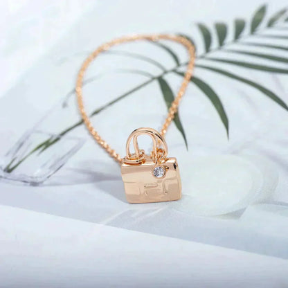 [LUXORA]AMULETTE PEDANT ROSE GOLD NECKLACE