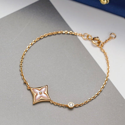 [LUXORA]STAR 1 DIAMOND PINK GOLD BRACELET