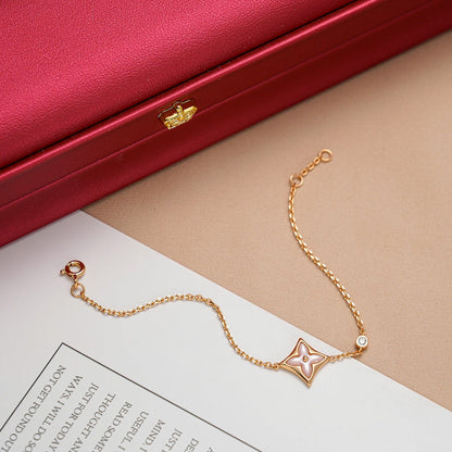 [LUXORA]STAR 1 DIAMOND PINK GOLD BRACELET