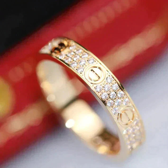 [LUXORA]LOVE RING 3.6MM DIAMOND PAVED