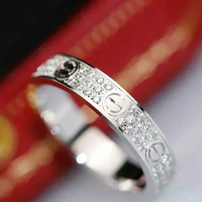 [LUXORA]LOVE RING 3.6MM DIAMOND PAVED