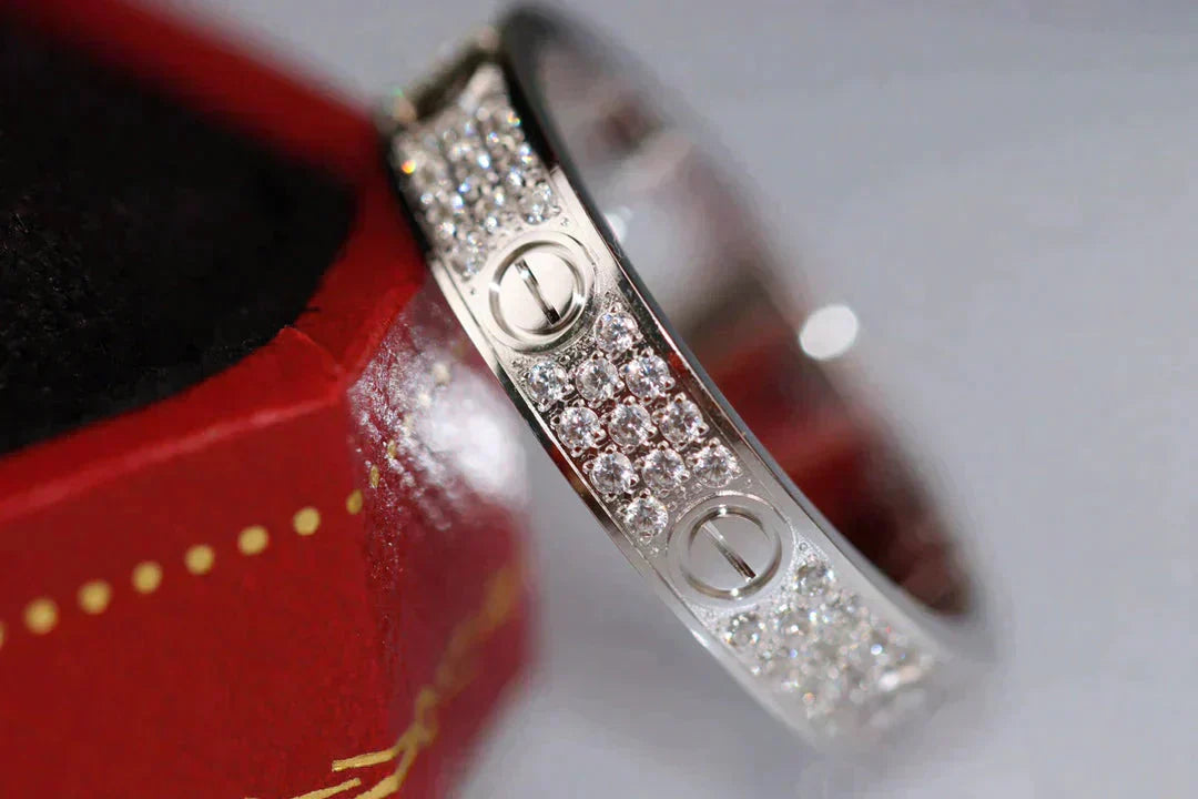 [LUXORA]LOVE RING 3.6MM DIAMOND PAVED