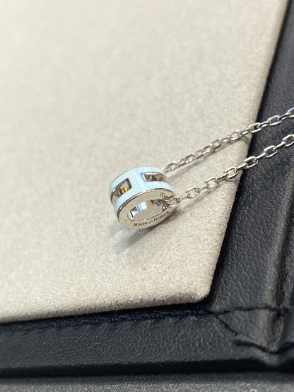 [LUXORA]POP H LIGHT BLUE NECKLACE