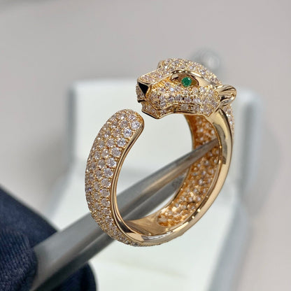 [LUXORA]PANTHERE PINK GOLD DIAMOND RING