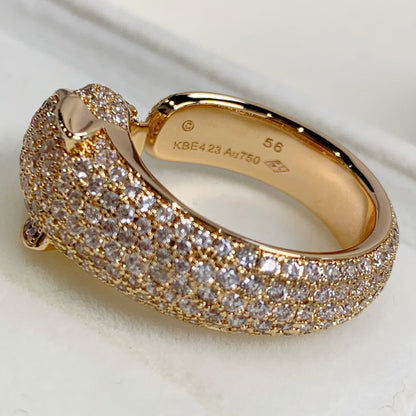 [LUXORA]PANTHERE PINK GOLD DIAMOND RING