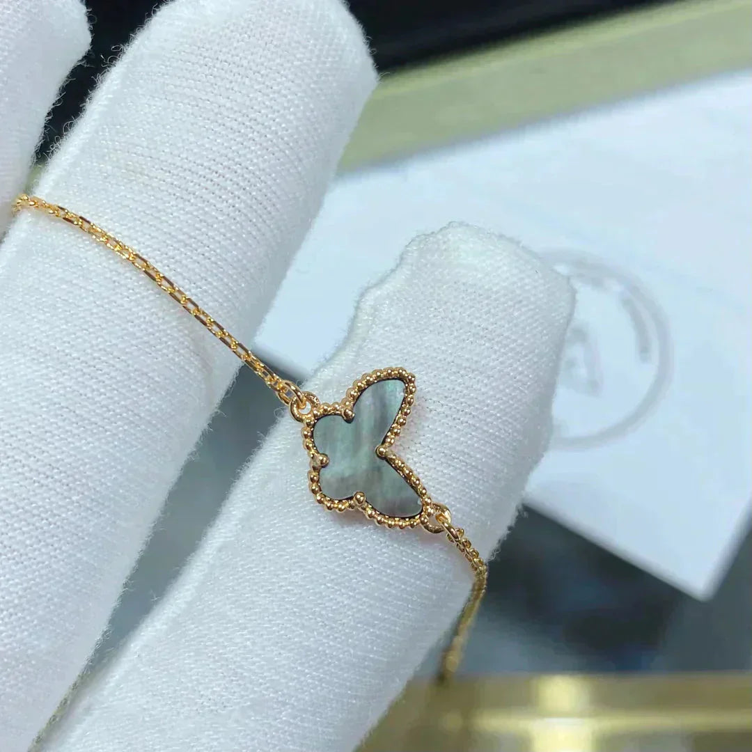 [LUXORA]BUTTERFLY DARK MOP BUTTERFLY BRACELET