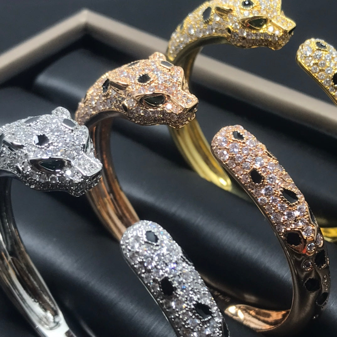 [LUXORA]PANTHERE BIG BRACELET DIAMONDS