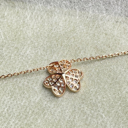 [LUXORA]FLOWER DIAMOND NECKLACE
