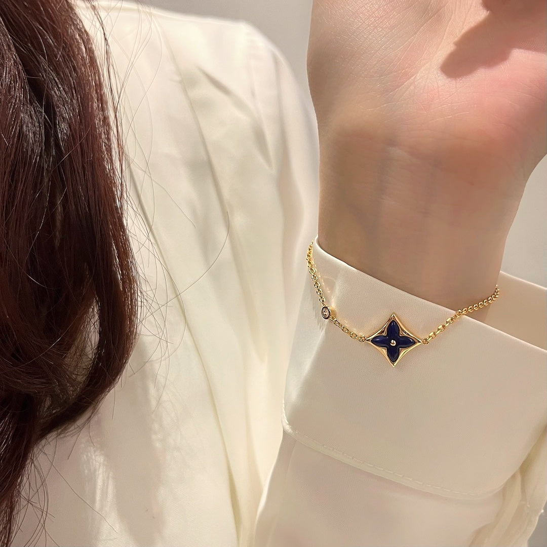 [LUXORA]COLOR STAR PINK GOLD DIAMOND BRACELET