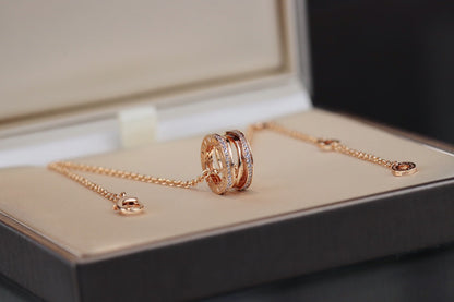 [LUXORA]ZERO 1 PINK GOLD NECKLACE