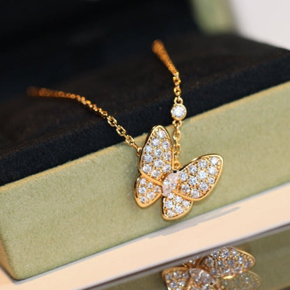 [LUXORA]BUTTERFLY DIAMOND NECKLACE