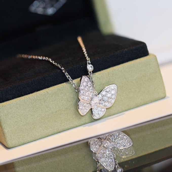 [LUXORA]BUTTERFLY DIAMOND NECKLACE