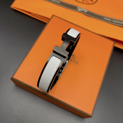 [LUXORA]H BRACELET 12MM BLACK WHITE CERAMIC