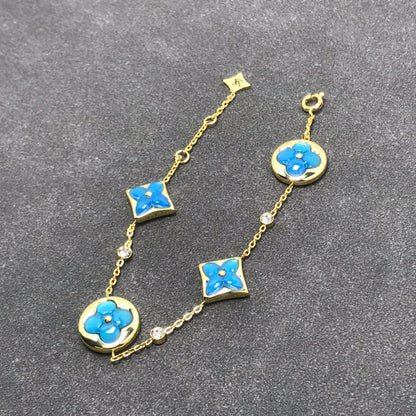 [LUXORA]STAR AND SUN TURQUOISE 4 MOTIFS 3 DIAMONDS