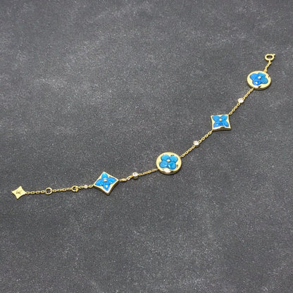 [LUXORA]STAR AND SUN TURQUOISE 4 MOTIFS 3 DIAMONDS