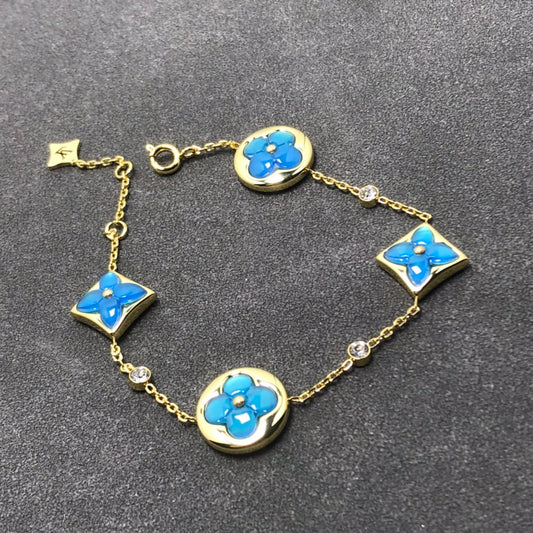[LUXORA]STAR AND SUN TURQUOISE 4 MOTIFS 3 DIAMONDS