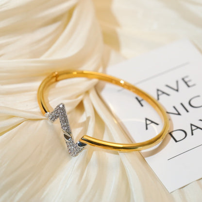 [LUXORA]VOLTE UPSITE DOWN GOLD DIAMOND BRACELET