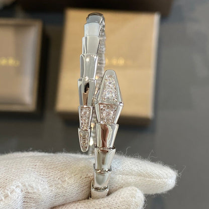 [LUXORA]SERPENTI BRACELET DIAMONDS SILVER