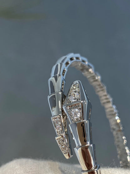 [LUXORA]SERPENTI BRACELET DIAMONDS SILVER