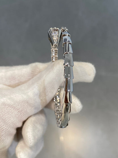 [LUXORA]SERPENTI BRACELET DIAMONDS SILVER
