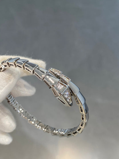 [LUXORA]SERPENTI BRACELET DIAMONDS SILVER