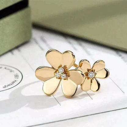 [LUXORA]CLOVER COMOS GOLD DIAMOND RING